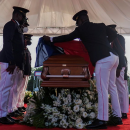 Gunshots and teargas reported at funeral of slain Haitian president Jovenel Moïse  —  RT World News