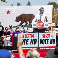 California women are showing up for Newsom