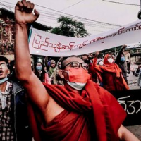 Citizens mark one year of Myanmar military rule with protests