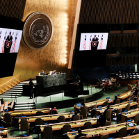 Who will speak for Afghanistan at the United Nations?