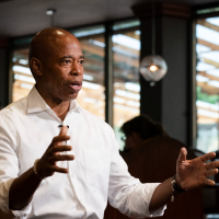 Adams winds down campaign with unions that boosted him throughout