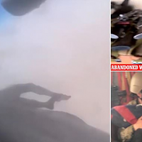 Footage of 'Afghan caught in landing gear of c-17' emerges
