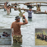 Resistance forces train in the Afghan mountains
