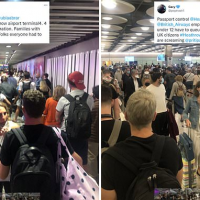 Heathrow passengers made to queue for FIVE hours amid travel chaos