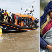 Mother clings to baby and woman is taken ill as more migrants arrive