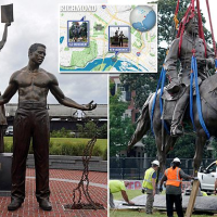 Monument of General Lee replaced with monument marking end of slavery