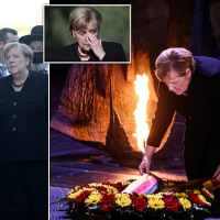 Angela Merkel makes final state visit to Israel’s Holocaust memorial