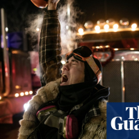 Ottawa protests: tensions grow as ‘intolerable’ truck blockade paralyzes Canada capital
