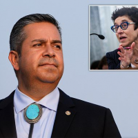 Lujan, 49, RETURNS to work after stroke to vote on Biden’s FCC pick
