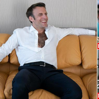 Emmanuel Macron tries to woo young voters with unbuttoned shirt photo