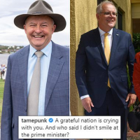 Grace Tame takes a final shot at Scott Morrison as Labor wins election