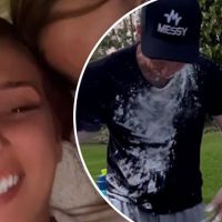 Stacey Solomon pulls corn flour prank on fiancé Joe Swash