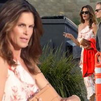 Cindy Crawford stuns as she dines in Malibu with husband Rande Gerber