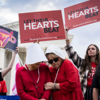 I went to an anti-abortion event and found confusing messages, no crowds and the will to fight harder