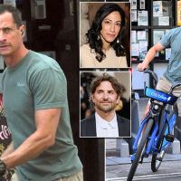 EXC: Weiner seen after it emerged ex-wife is dating Bradley Cooper