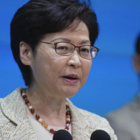 Hong Kong leader supports retaliatory sanctions law