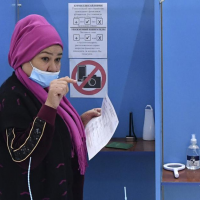 Uzbek president heading toward landslide win in elections