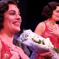 Lea Michele is graced with applause at Funny Girl debut