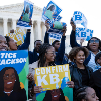 Black Women Rally At Supreme Court For Ketanji Brown Jackson