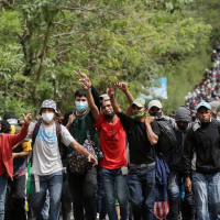 Migrant caravan broken up again in Southern Mexico