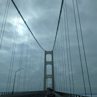 Bomb threats prompt updated security check of Mackinac Bridge