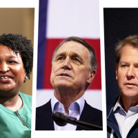 Abrams, Perdue in unlikely alliance after Kemp backs rule change that would aid his election hopes