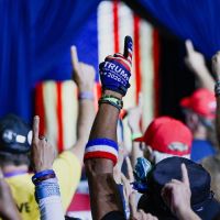 An oral history of how the QAnon theme played at a Trump rally