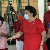Imelda Marcos casts vote in Philippines presidential election