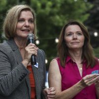 Mathis, Bohannan rally supporters during Labor Day fall campaign kickoff