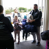 Mexico opens shelter for overflow of Ukrainians waiting to cross US border