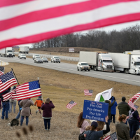 A cross-country convoy with a purpose