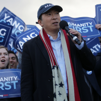 Andrew Yang calls running for president a “reality show” that requires a “role” to survive