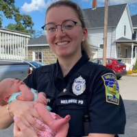 Melrose police officer helps deliver ‘healthy baby girl’ at home