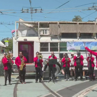 Crowd gathers in San Francisco Castro District to celebrate Harvey Milk Day