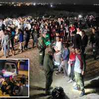 Migrants cross Texas border by hundreds with Title 42 lift still…