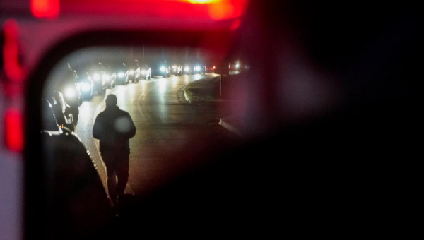 Air base intruder arrested after Kamala Harris visit