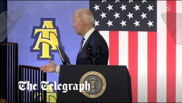LOST: Watch: Joe Biden Shakes Hands With Thin Air After Speech