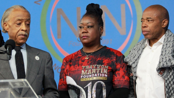 Trayvon Martin’s mom, NYC leaders gather in Harlem on 10th…