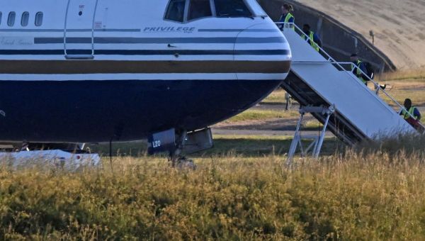 Controversial Rwanda flight cancelled just before take-off amid legal challenges