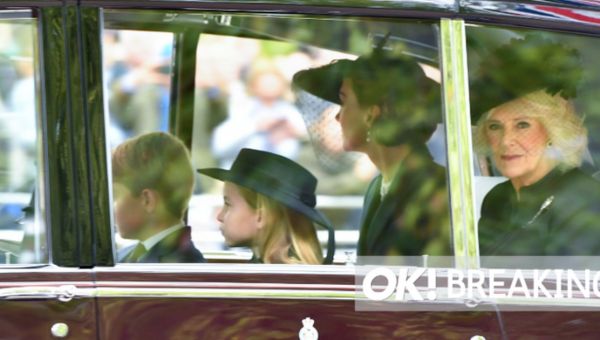 Queen’s funeral begins as solemn Royals file arrive ahead of procession