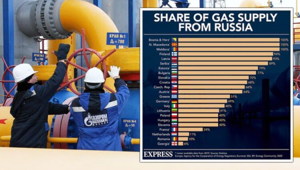 Europe's dependence on Russian gas EXAMINED as nations cut supply ...