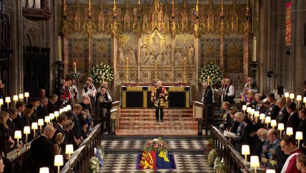 Queen’s coffin lowered into Royal Vault in heartbreaking moment for royal family