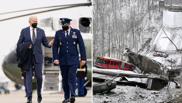 Biden heads to Pittsburgh to tout infrastructure after bridge collapse