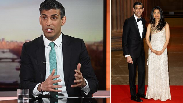 Rishi Sunak accused of being a beneficiary of an off shore tax haven