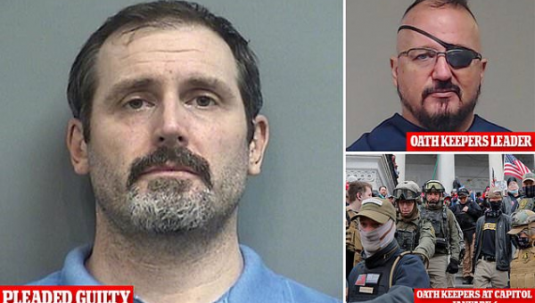 Oath Keeper sobs in court as he pleads guilty to seditious conspiracy