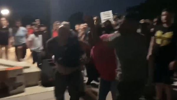 Aspiring senator ‘PUNCHES’ female rival during Roe v Wade protest