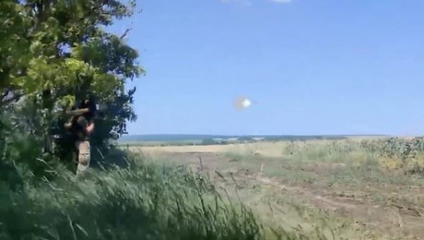 Moment Ukrainian fighters down high-tech Russian helicopter