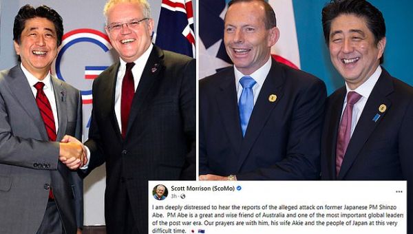 Scott Morrison leads Aussie tributes to ex-Japanese PM Shinzo Abe