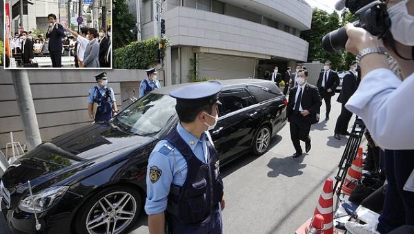 Shinzo Abe’s body returns home a day after he was assassinated