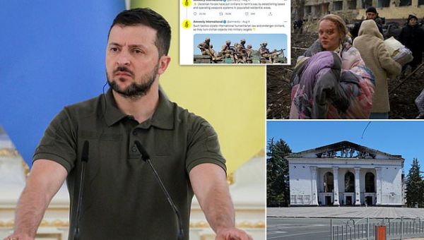 Zelensky fury as Amnesty accuses UKRAINE of endangering civilians